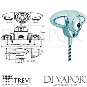 Trevi PBV Exposed Shower Valve Spare Parts - IDL DV 359